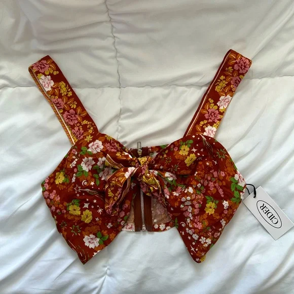 NWT Cider Floral Top - Picture 1 of 4